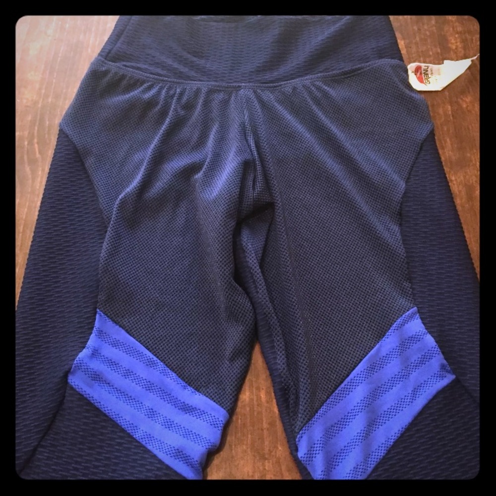 Brazilian Fitness Texture Leggings Side Mesh M
